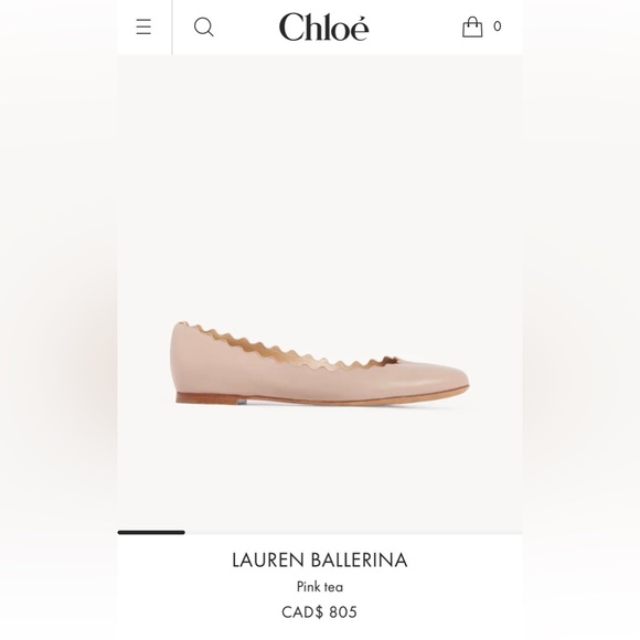 NWT Chloe Ballerina Flats - Picture 10 of 10